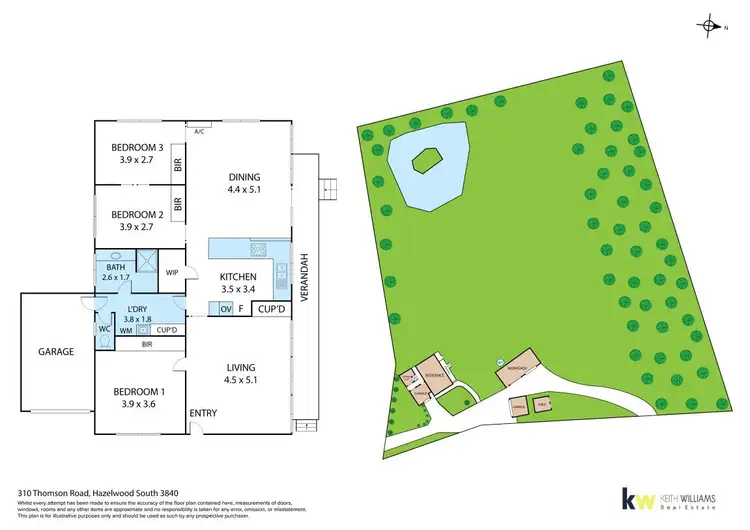 Floorplan of Homely house listing, 310 Thomson Road, Hazelwood South VIC 3840