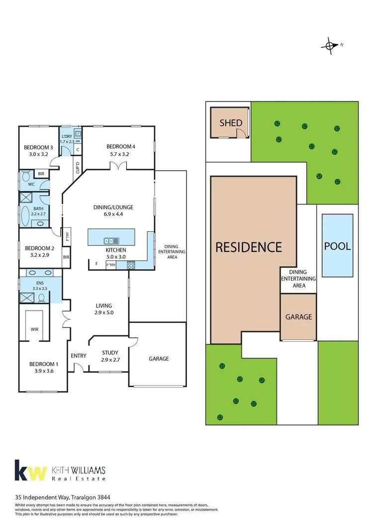 Floorplan of Homely house listing, 35 Independent Way, Traralgon VIC 3844