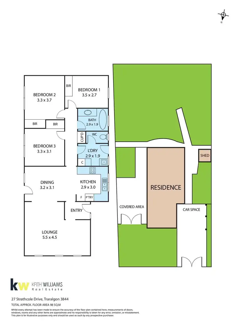 Floorplan of Homely house listing, 27 Strathcole Drive, Traralgon VIC 3844