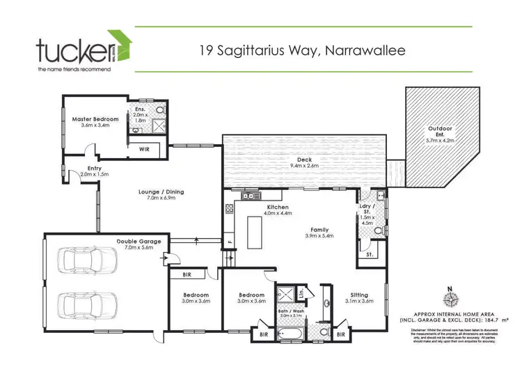 Floorplan of Homely house listing, 19 Sagittarius Way, Narrawallee NSW 2539