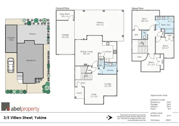 Floorplan of Homely house listing, 3/5 Villiers Street, Yokine WA 6060