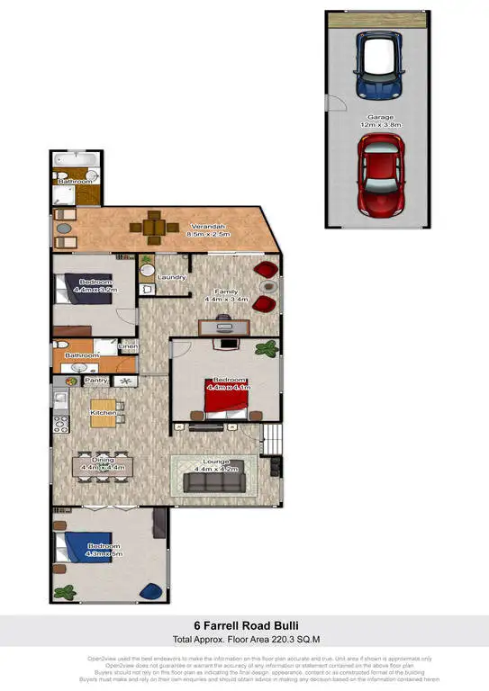 Floorplan of Homely house listing, 6 Farrell Road, Bulli NSW 2516