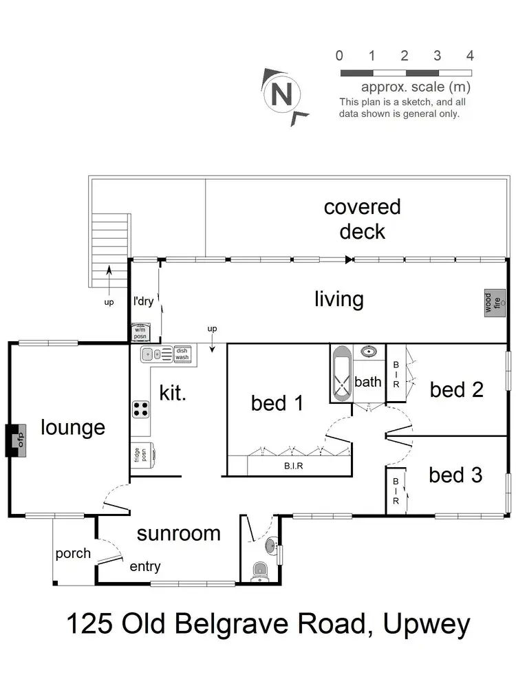 Floorplan of Homely house listing, 125 Old Belgrave Road, Upwey VIC 3158