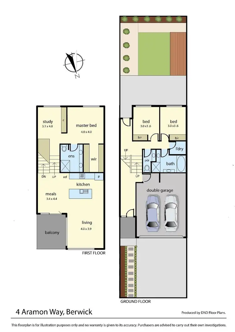 Floorplan of Homely house listing, 4 Aramon Way, Berwick VIC 3806