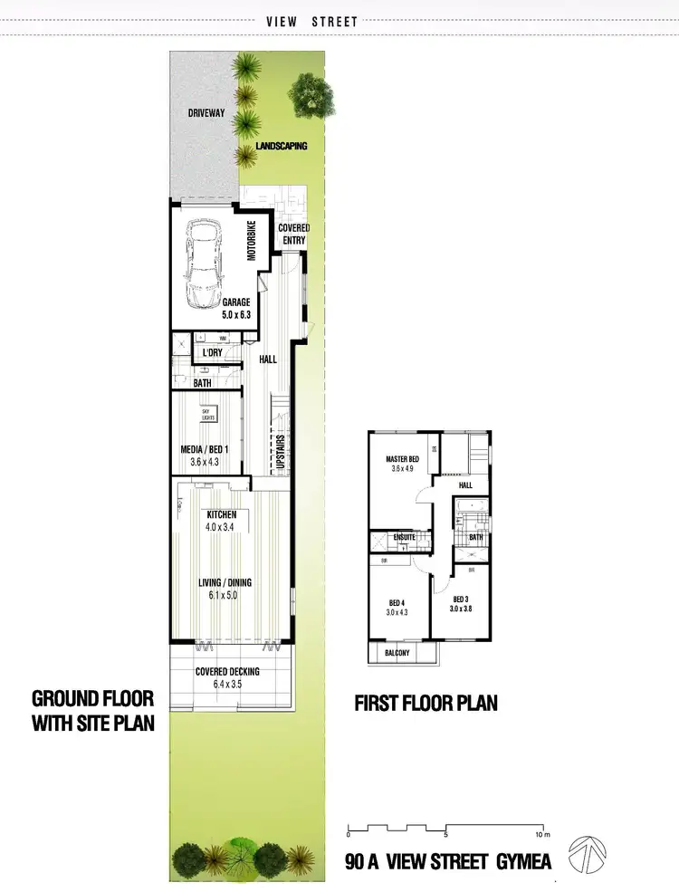 Floorplan of Homely semi-detached listing, 90A View Street, Gymea NSW 2227