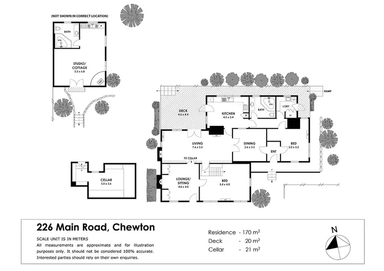 Floorplan of Homely house listing, 226 Main Road, Chewton VIC 3451