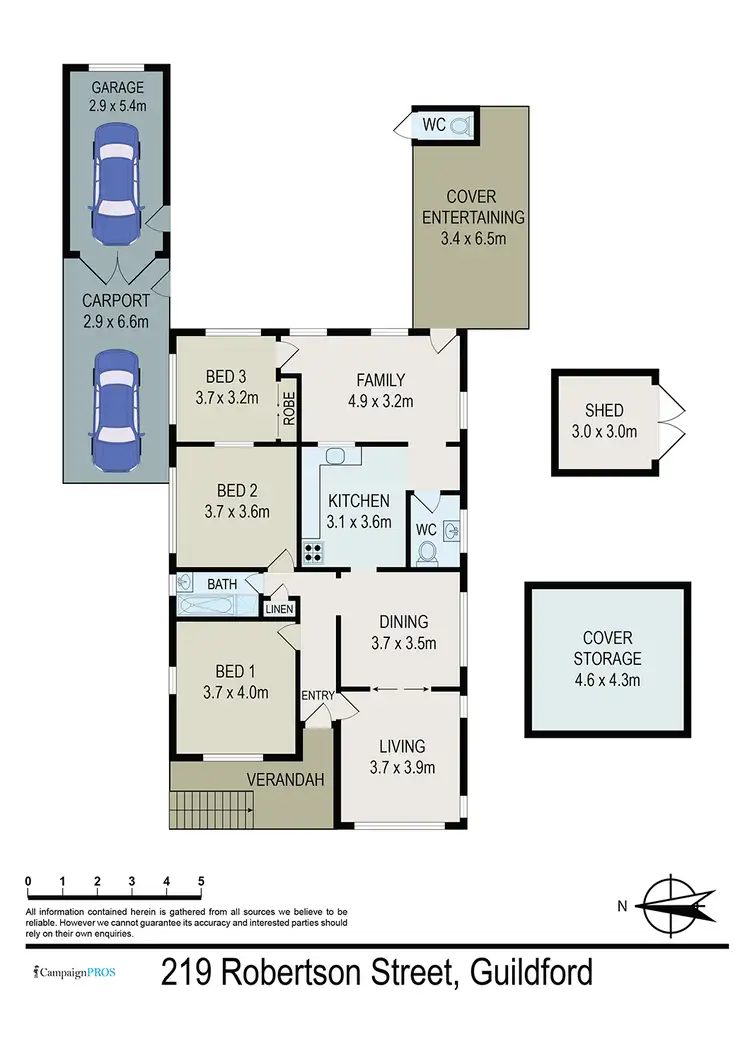 Floorplan of Homely house listing, 219 Robertson Street, Guildford NSW 2161