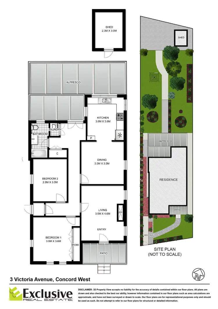 Floorplan of Homely house listing, 3 Victoria Avenue, Concord West NSW 2138