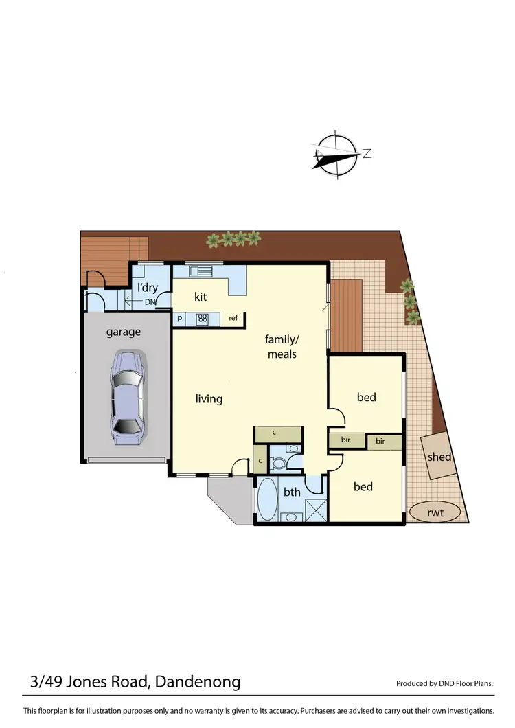 Floorplan of Homely unit listing, 3/49 Jones Road, Dandenong VIC 3175