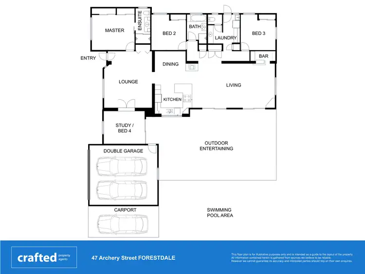 Floorplan of Homely house listing, 47-49 Archery Street, Forestdale QLD 4118