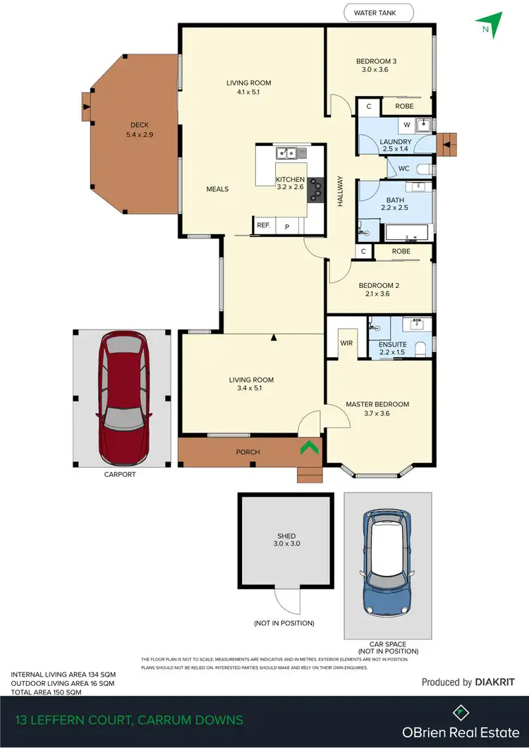Floorplan of Homely house listing, 13 Leffern Court, Carrum Downs VIC 3201