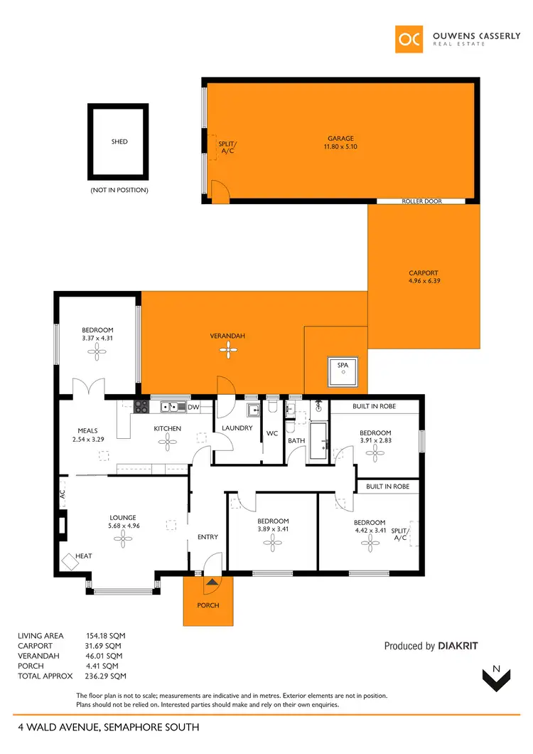 Floorplan of Homely house listing, 4 Wald Avenue, Semaphore South SA 5019