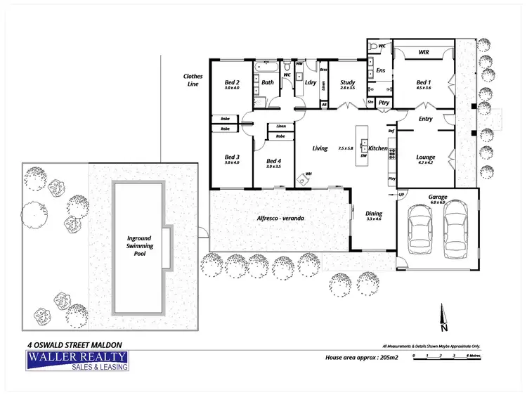 Floorplan of Homely house listing, 4 Oswald Street, Maldon VIC 3463
