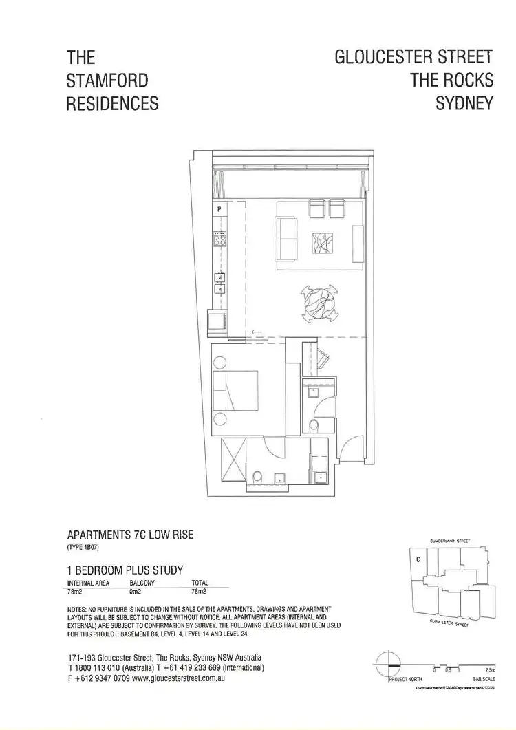 Floorplan of Homely apartment listing, 7C/171 Gloucester Street, Sydney NSW 2000