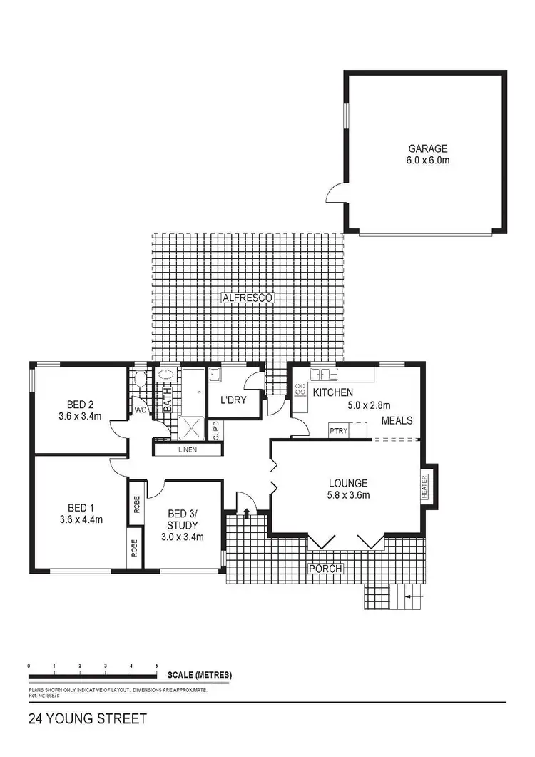 Floorplan of Homely house listing, 24 Young Street, Golden Square VIC 3555
