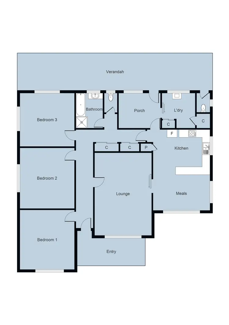 Floorplan of Homely house listing, 7 Barkly Street, Maryborough VIC 3465