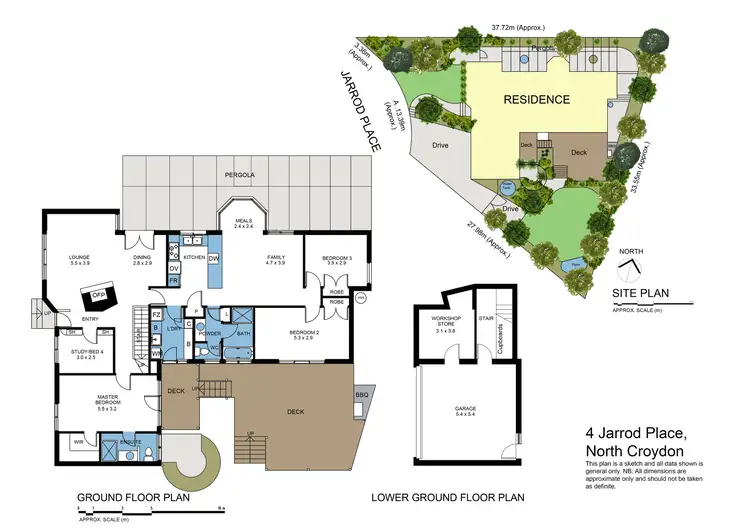 Floorplan of Homely house listing, 4 Jarrod Place, Croydon North VIC 3136