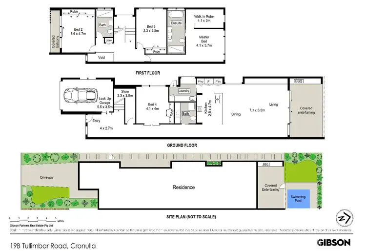 Floorplan of Homely semi-detached listing, 19B Tullimbar Road, Cronulla NSW 2230