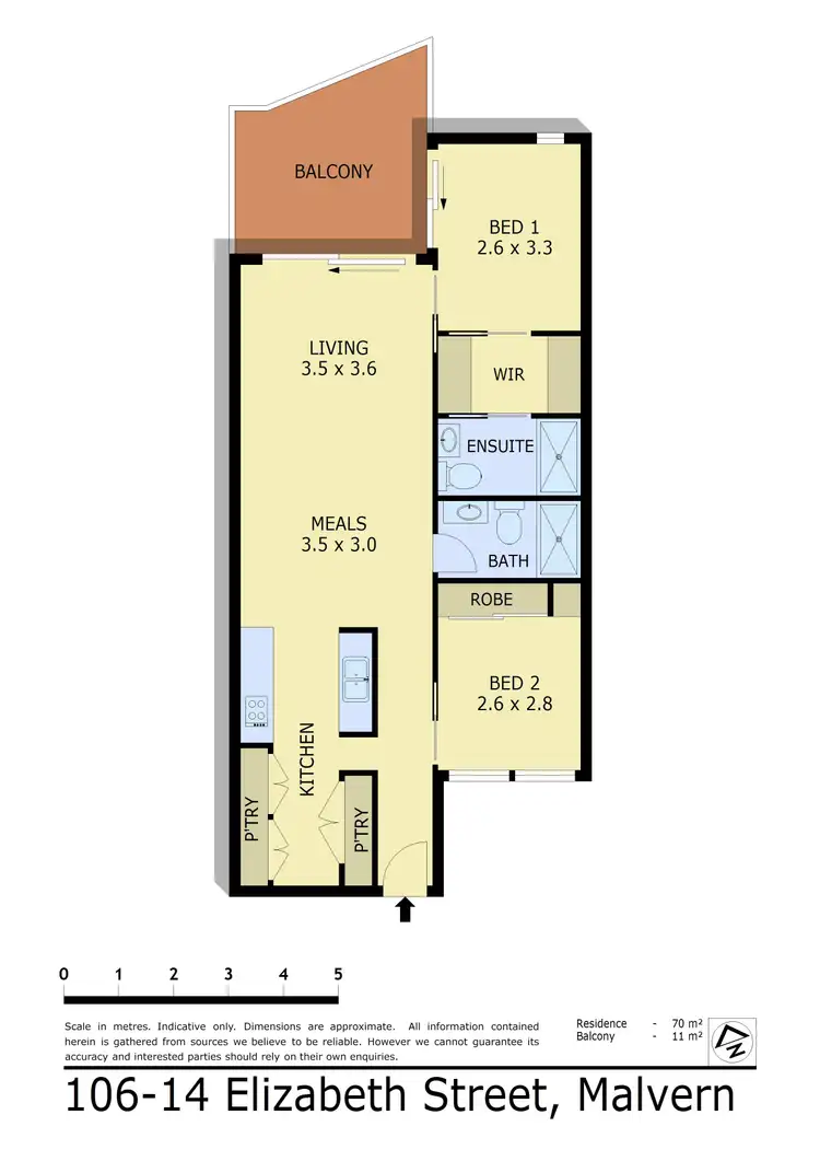 Floorplan of Homely apartment listing, 106/14 Elizabeth Street, Malvern VIC 3144