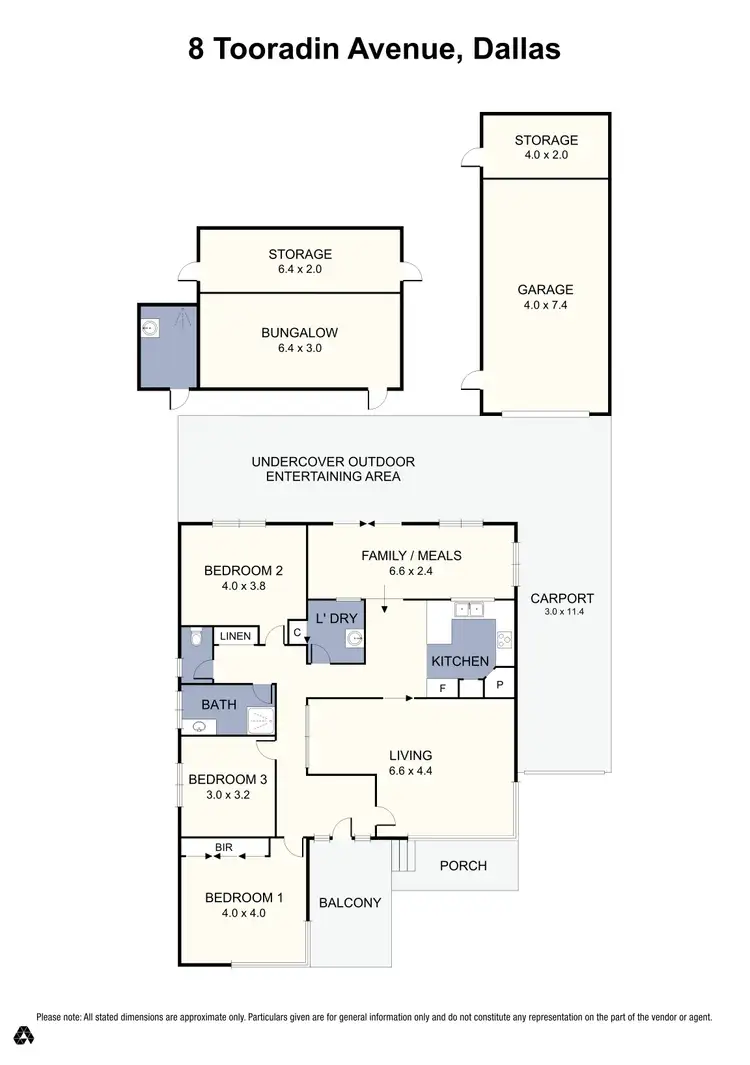 Floorplan of Homely house listing, 8 Tooradin Avenue, Dallas VIC 3047