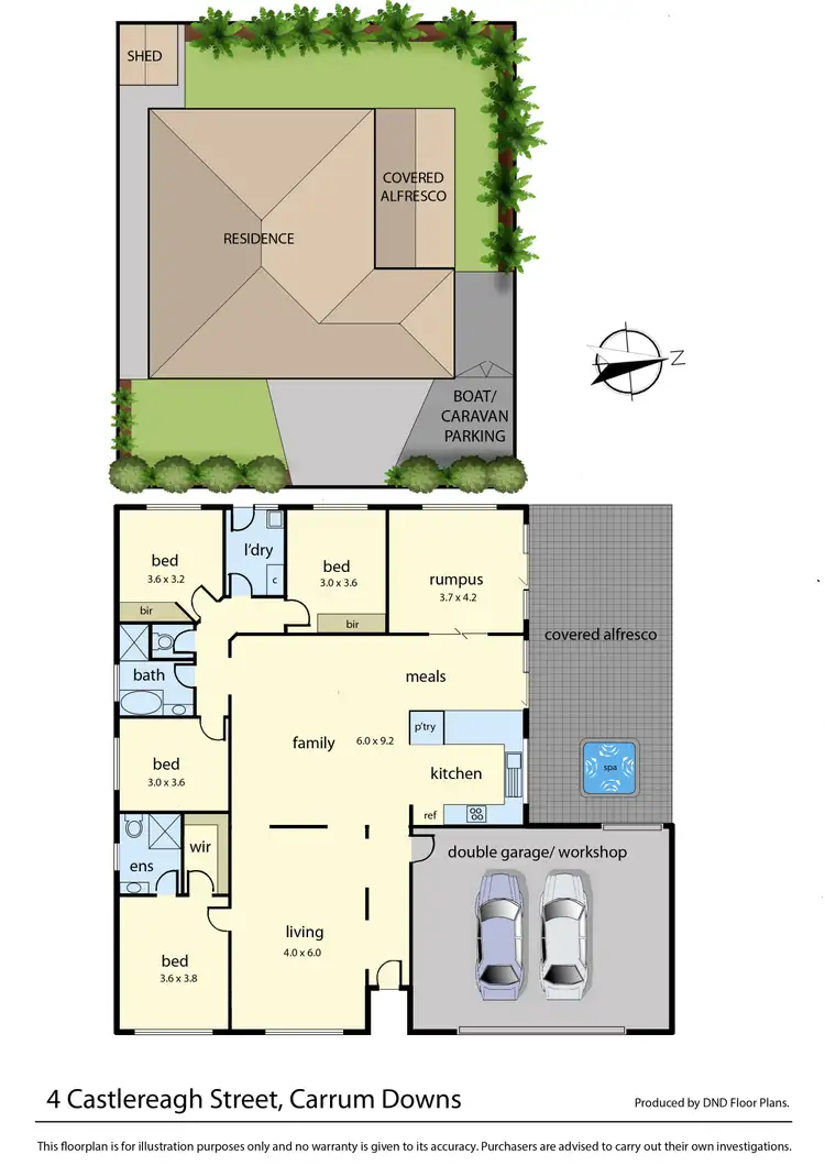 Floorplan of Homely house listing, 4 Castlereagh Street, Carrum Downs VIC 3201