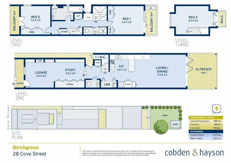 Floorplan of Homely house listing, 28 Cove Street, Birchgrove NSW 2041