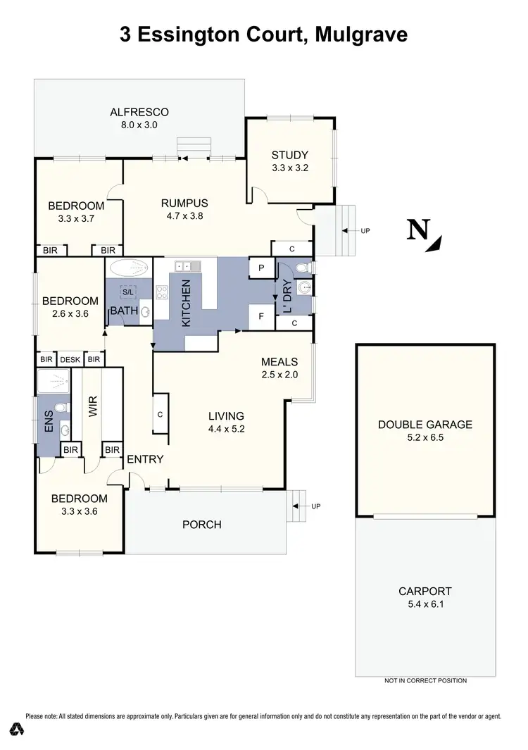 Floorplan of Homely house listing, 3 Essington Court, Mulgrave VIC 3170
