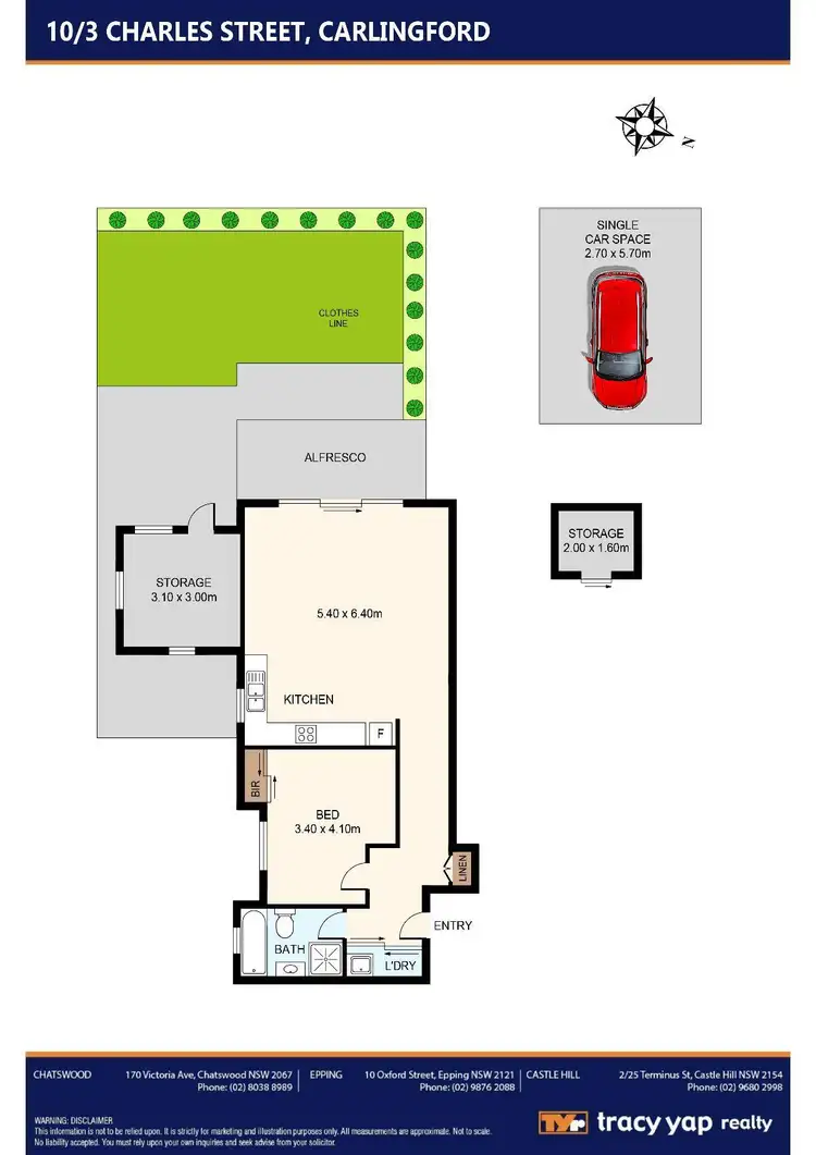 Floorplan of Homely apartment listing, 10/3 Charles Street, Carlingford NSW 2118