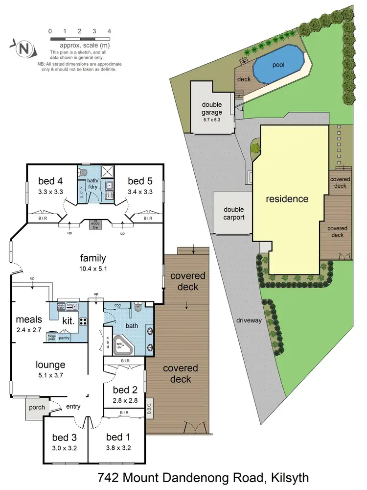 Floorplan of Homely house listing, 742 Mount Dandenong Road, Kilsyth VIC 3137