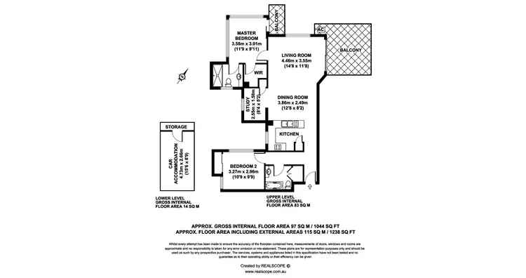 Floorplan of Homely unit listing, 9/36 Holland Street, Toowong QLD 4066