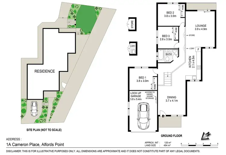 Floorplan of Homely house listing, 1A Cameron Place, Alfords Point NSW 2234