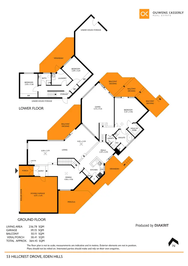 Floorplan of Homely house listing, 53 Hillcrest Drive, Eden Hills SA 5050