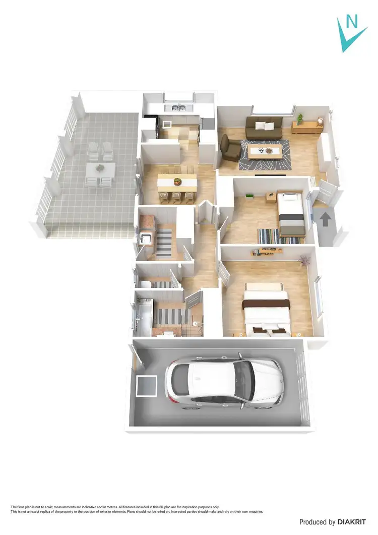Floorplan of Homely unit listing, 1/3 Pine Avenue, Warradale SA 5046