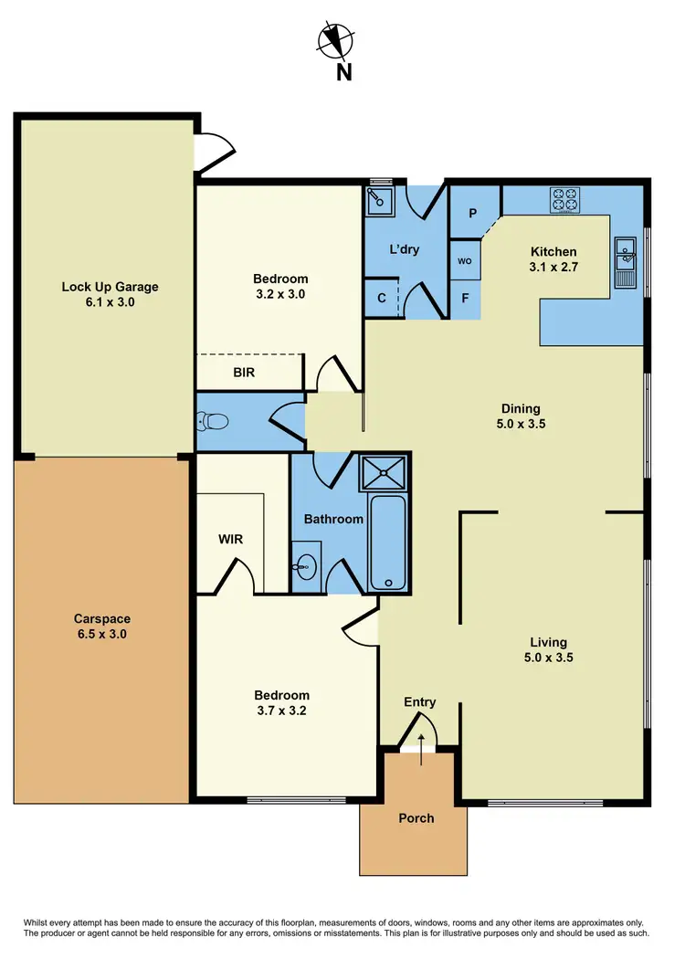 Floorplan of Homely unit listing, 3/11 McLean Street, Albion VIC 3020