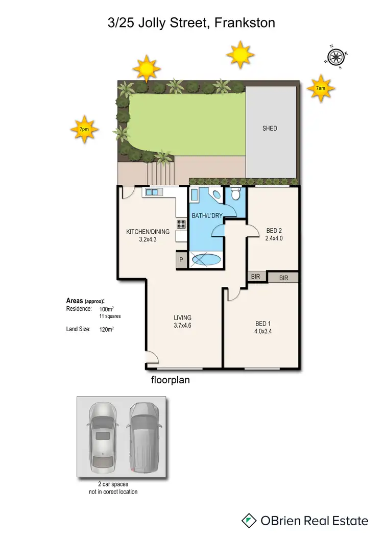 Floorplan of Homely unit listing, 3/25 Jolly Street, Frankston VIC 3199