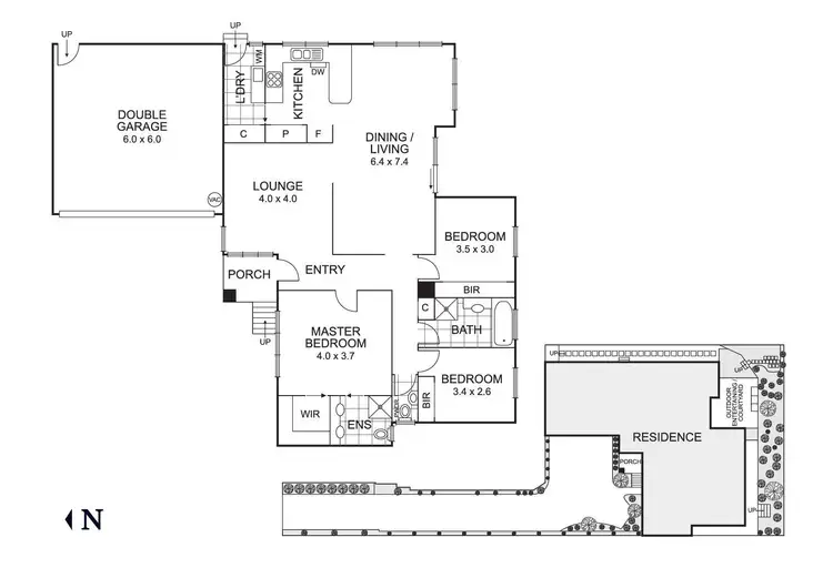 Floorplan of Homely unit listing, 44A Hodgson Street, Templestowe Lower VIC 3107
