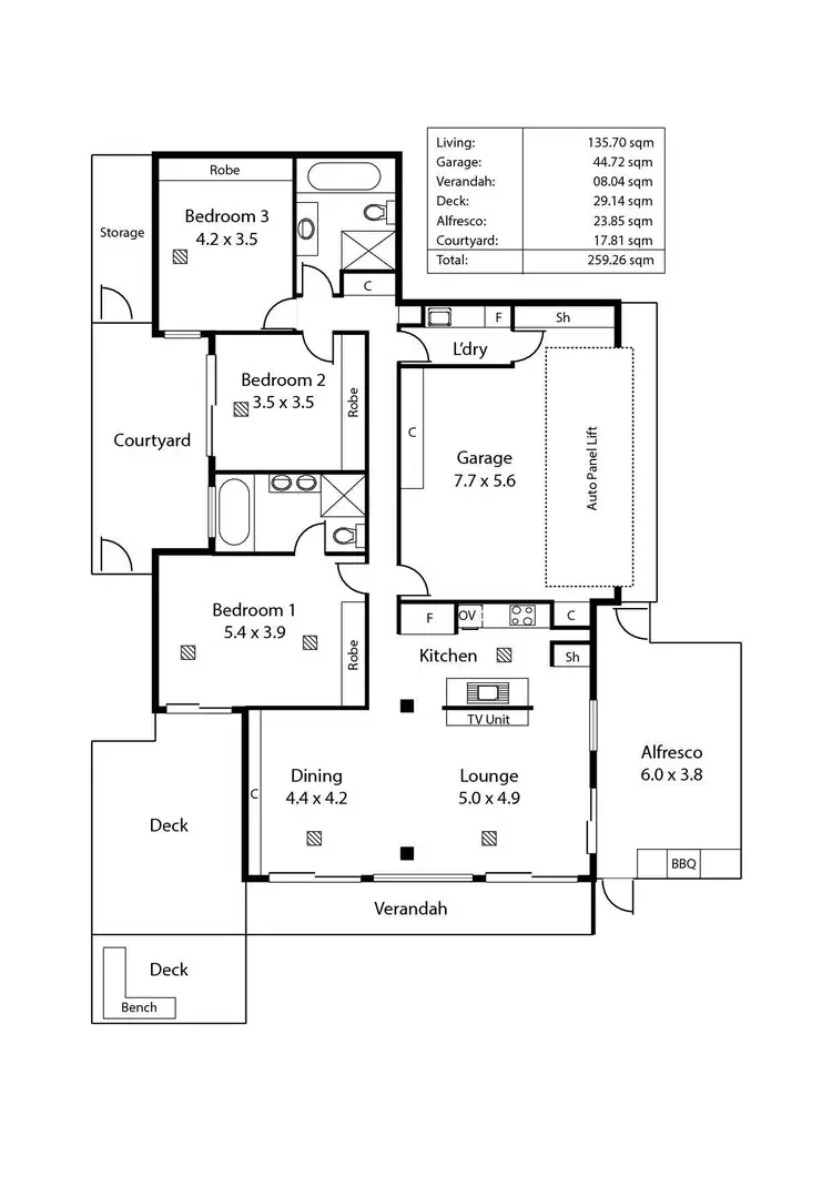 Floorplan of Homely apartment listing, 1/8 Esplanade, Somerton Park SA 5044