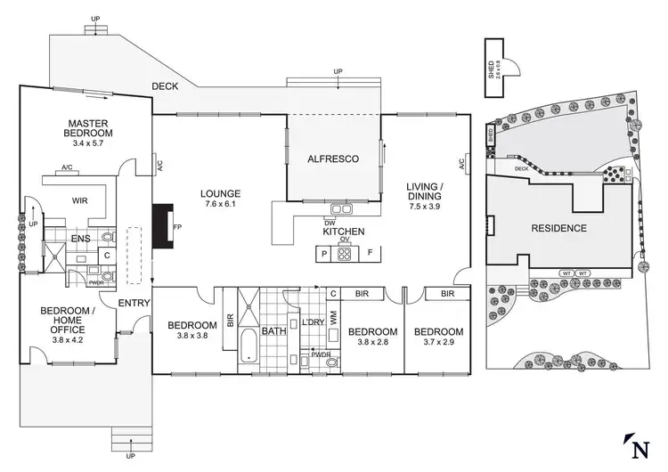 Floorplan of Homely house listing, 47 Wycliffe Crescent, Eltham VIC 3095