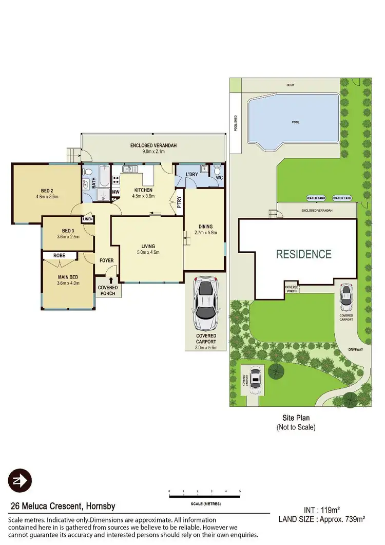 Floorplan of Homely house listing, 26 Meluca Crescent, Hornsby Heights NSW 2077