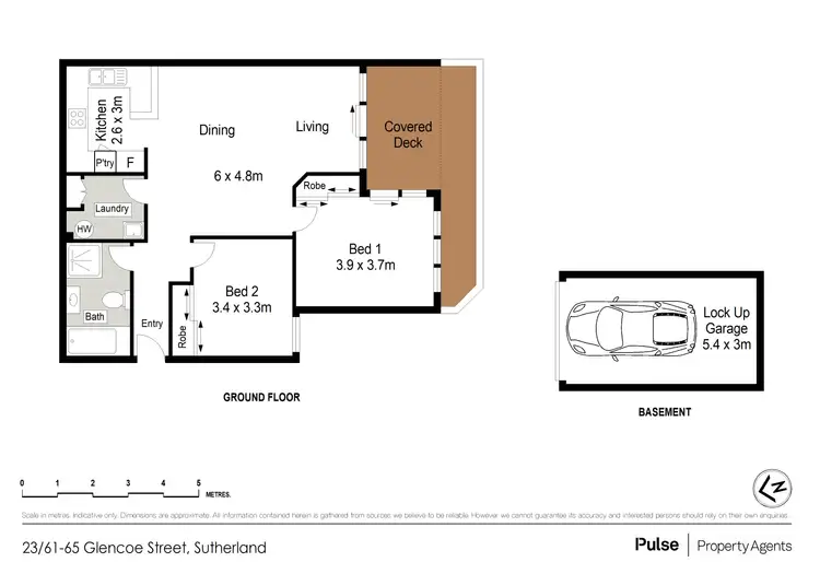 Floorplan of Homely apartment listing, 23/61-65 Glencoe Street, Sutherland NSW 2232