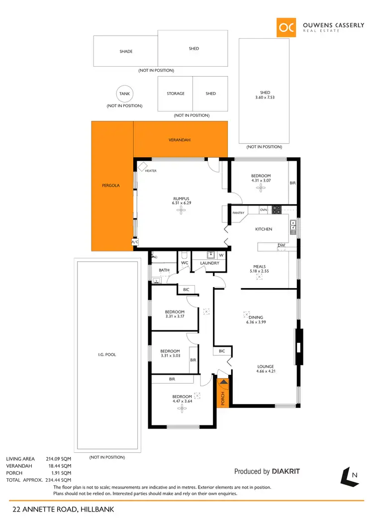 Floorplan of Homely house listing, 22-24 Annette Road, Hillbank SA 5112
