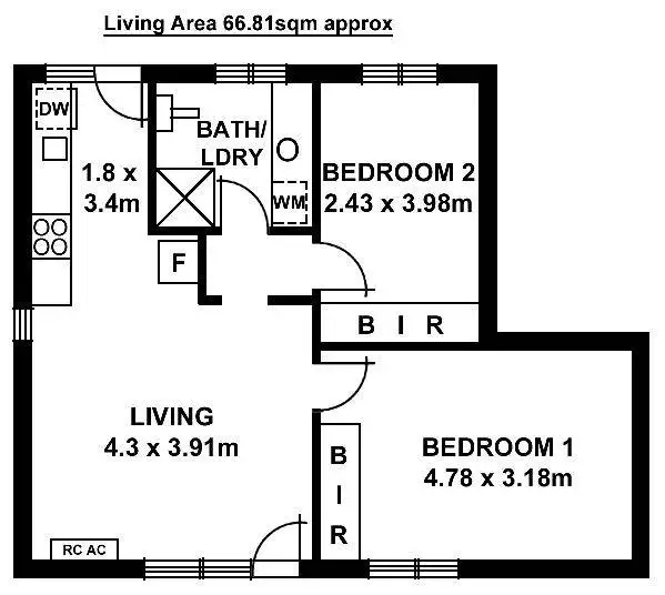 Floorplan of Homely unit listing, 1/14 Kapunda Terrace, Payneham SA 5070