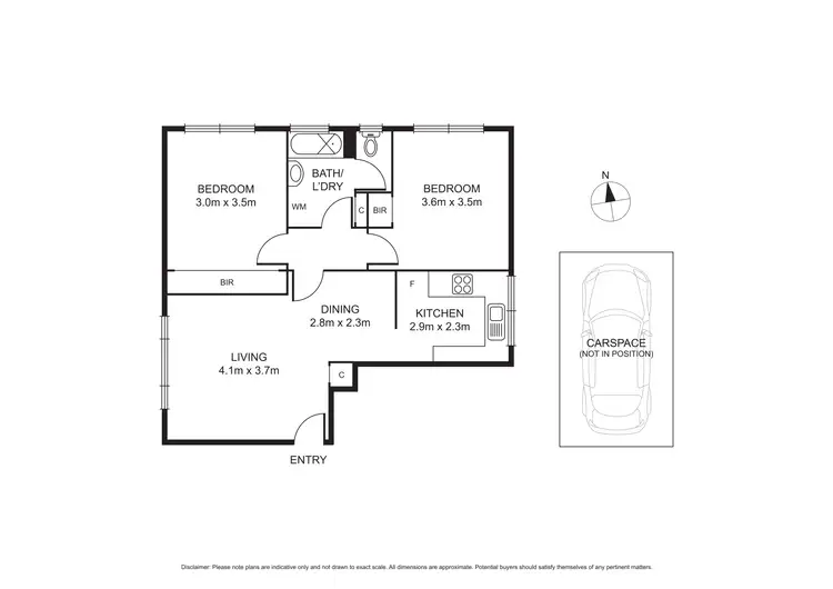 Floorplan of Homely apartment listing, 9/6-10 Farnham Court, Flemington VIC 3031