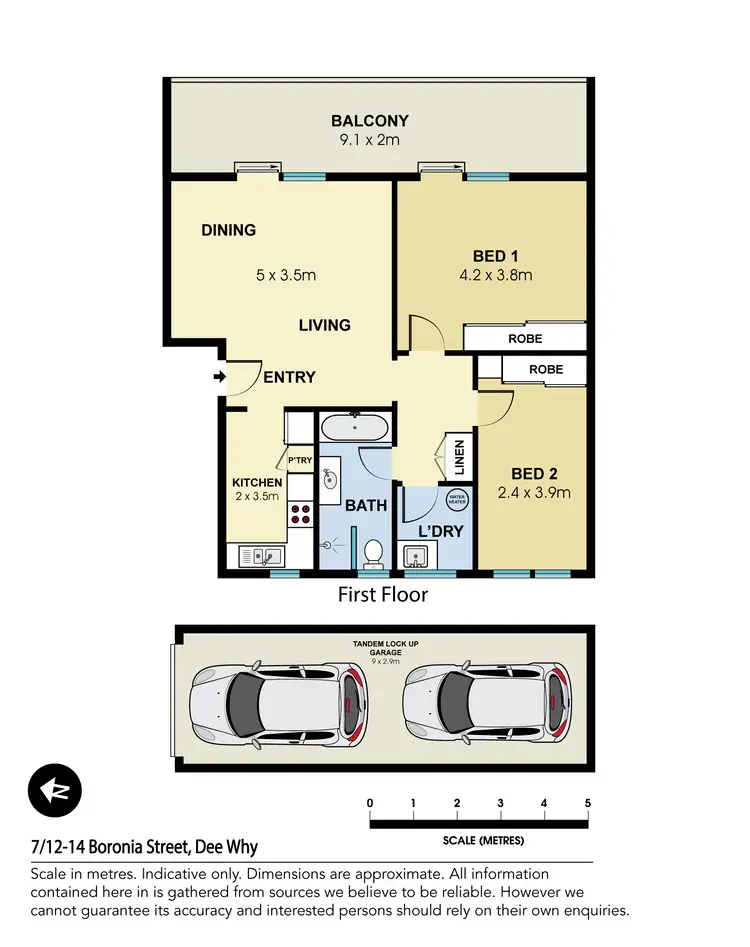 Floorplan of Homely apartment listing, 7/12-14 Boronia Street, Dee Why NSW 2099