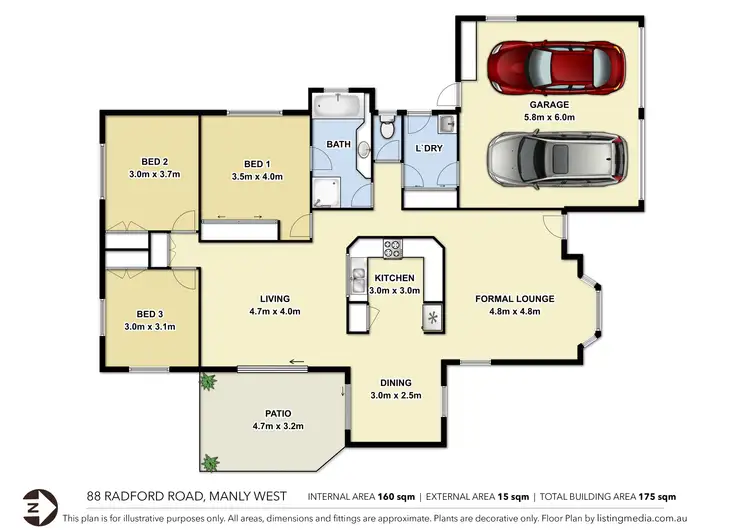 Floorplan of Homely house listing, 88 Radford Road, Manly West QLD 4179
