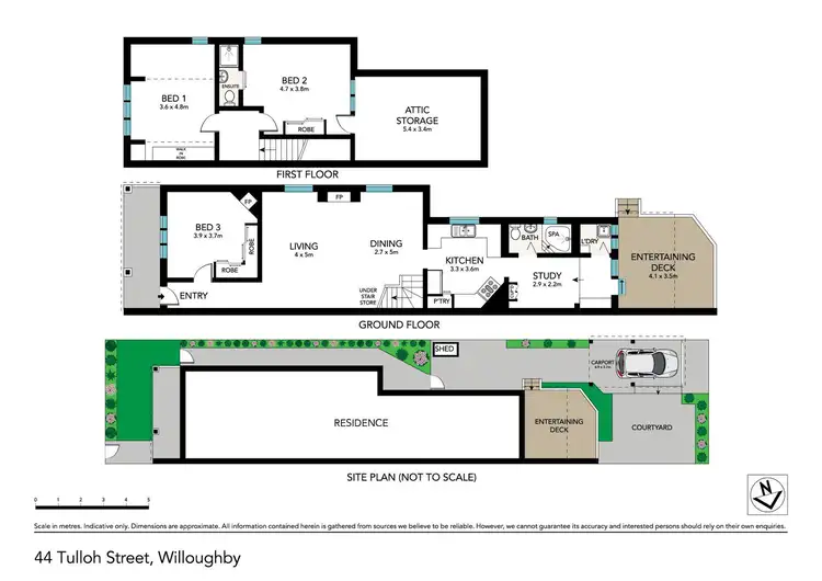 Floorplan of Homely house listing, 44 Tulloh Street, Willoughby NSW 2068