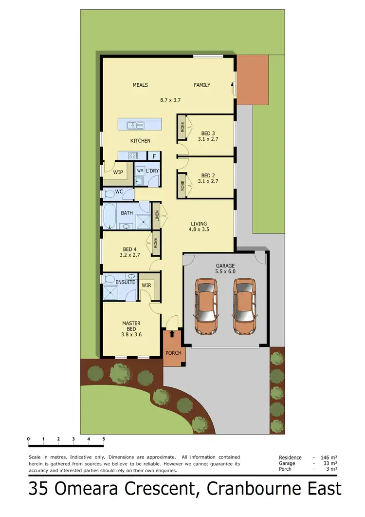 Floorplan of Homely house listing, 35 Omeara Crescent, Cranbourne East VIC 3977