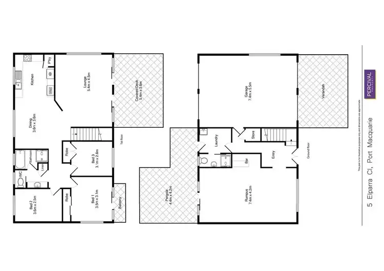 Floorplan of Homely house listing, 5 Elparra Close, Port Macquarie NSW 2444