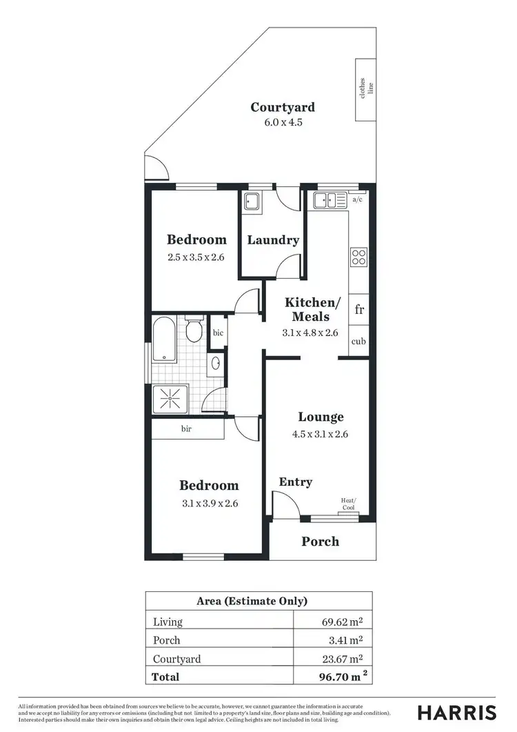 Floorplan of Homely unit listing, 3/17 Hackett Terrace, Marryatville SA 5068