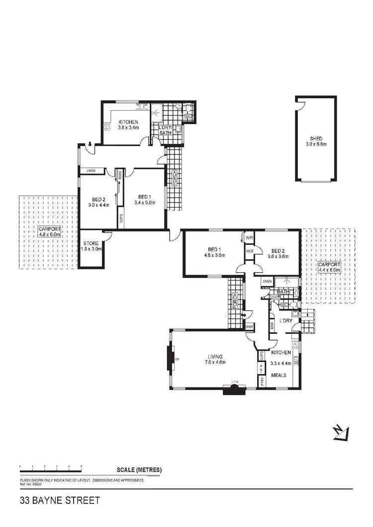 Floorplan of Homely house listing, 33 Bayne Street, North Bendigo VIC 3550